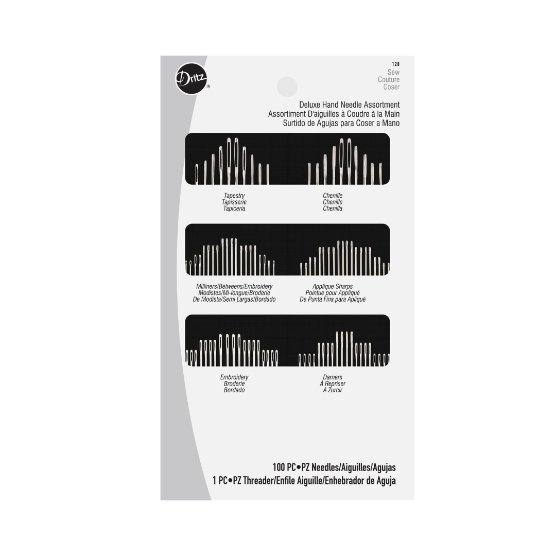 Set Agujas Dritz Lujo Para Coser A Mano 100 unidades
