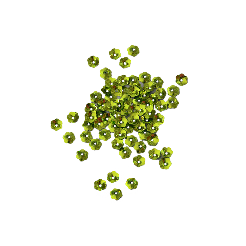 Lentejuela Flor 6 mm