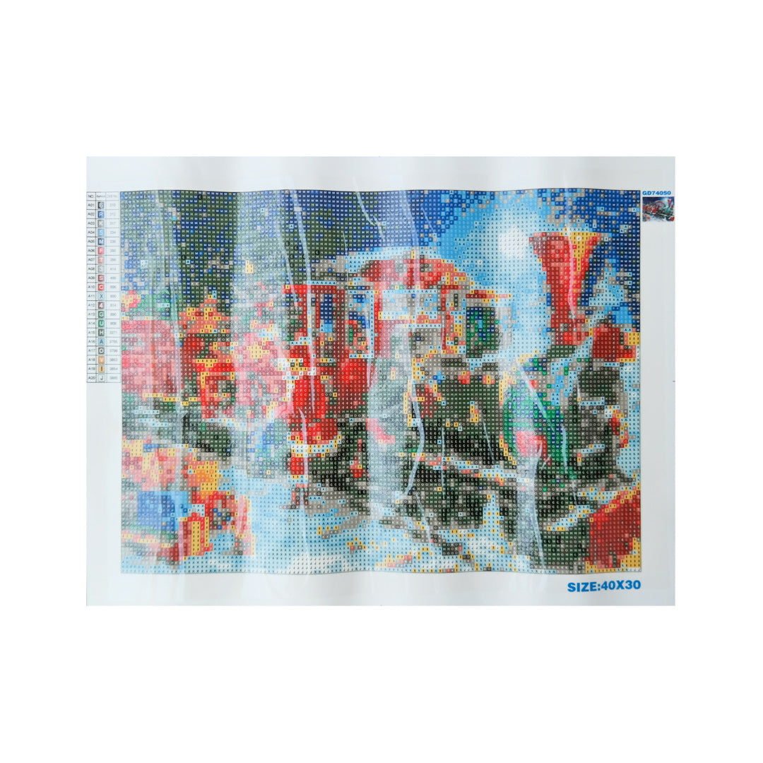 Kit dibujo diamante Noel tren