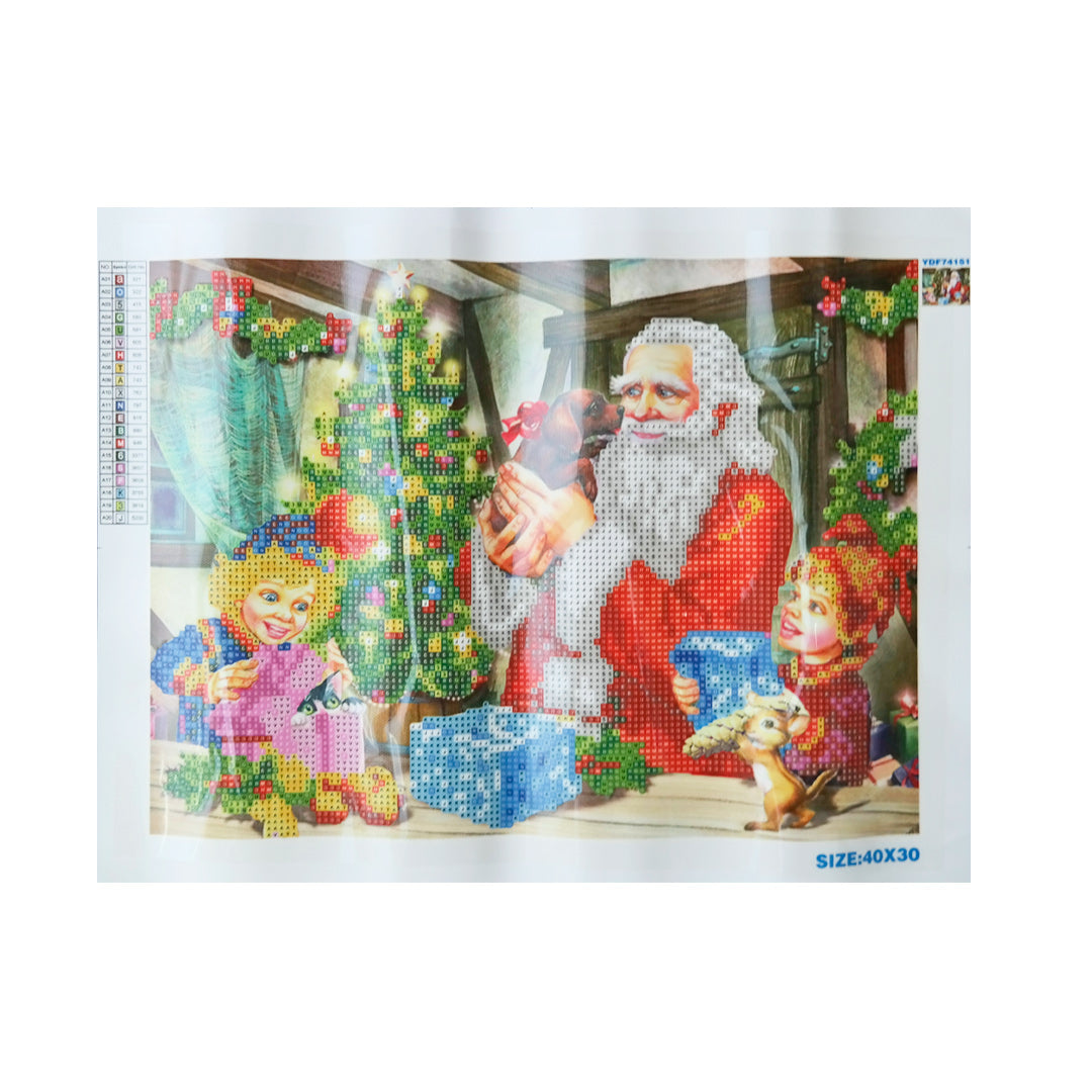 Kit dibujo diamante Noel duende