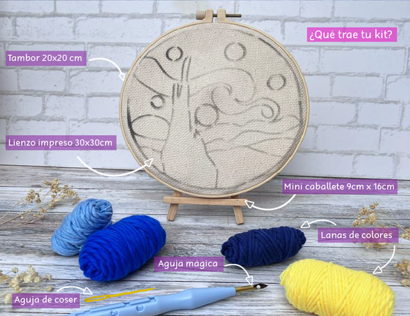 Kit pintar con lana Vangogh
