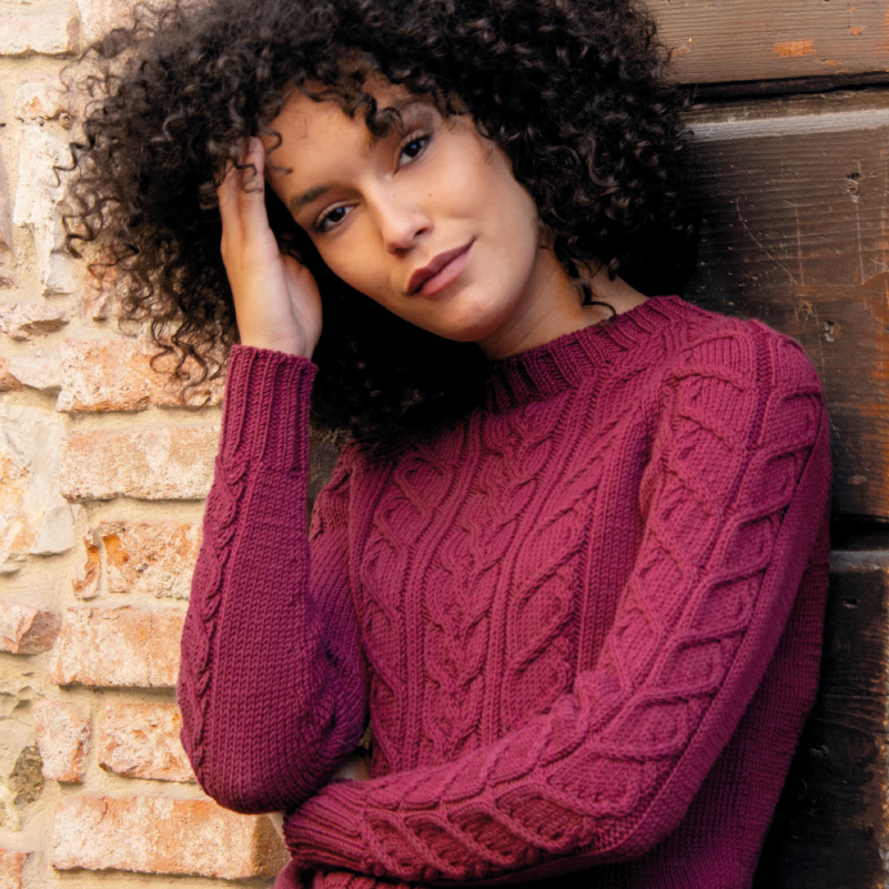 Patrón Jersey Burdeos Superwool