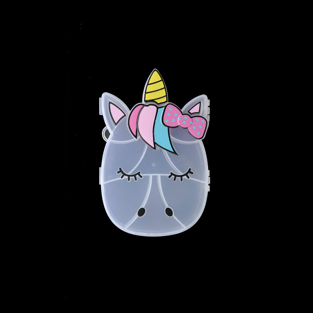 Organizador plástico unicornio moño