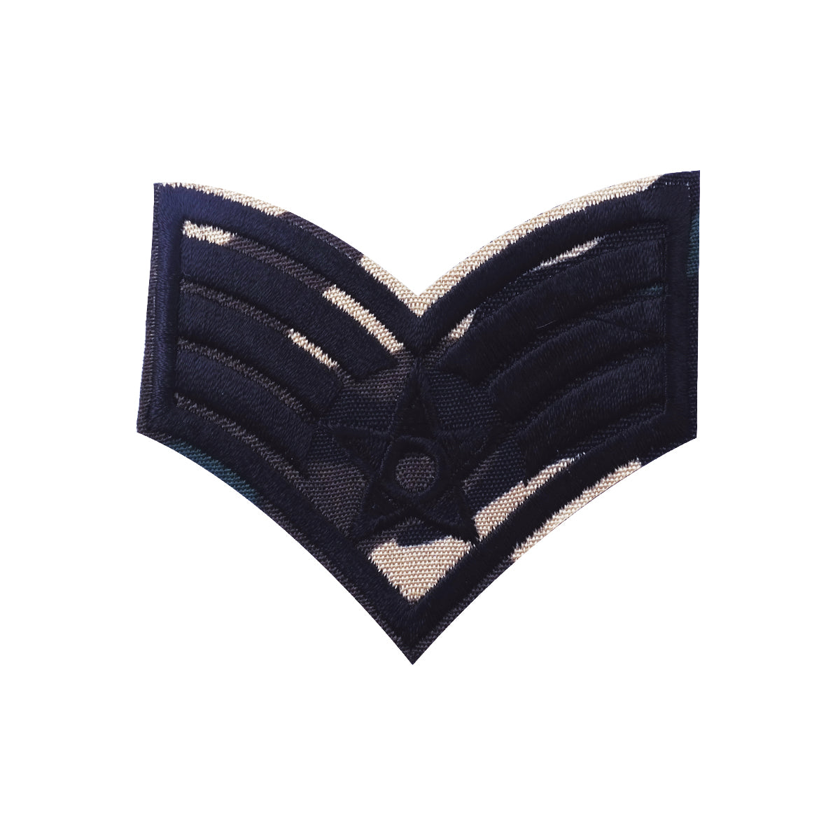 Aplique Bordado Militar 7x4cm Negro