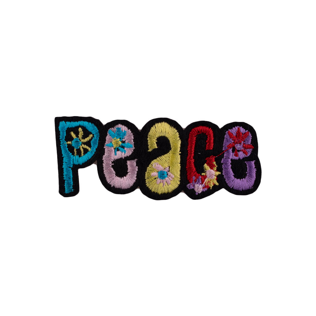 Aplique Peace 7x3 cm