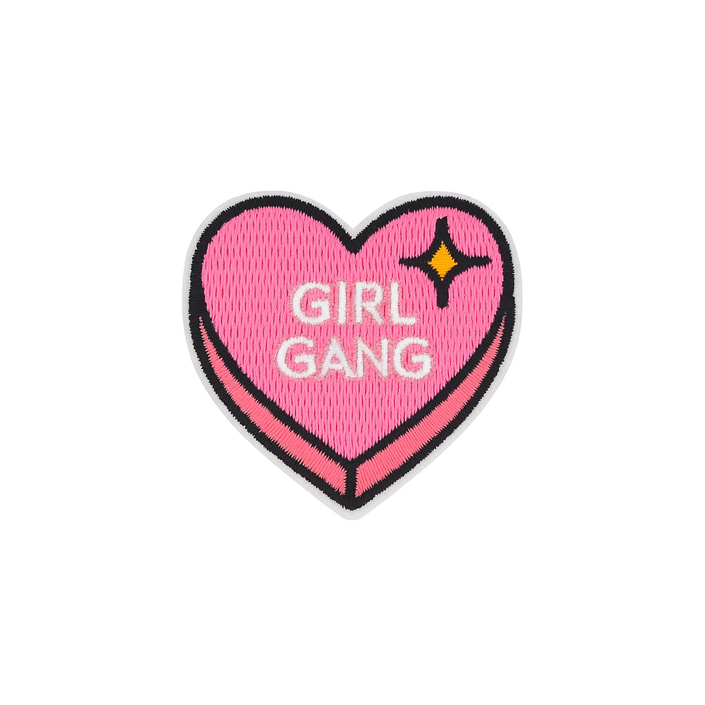Aplique Corazón Girl Gang 4cm