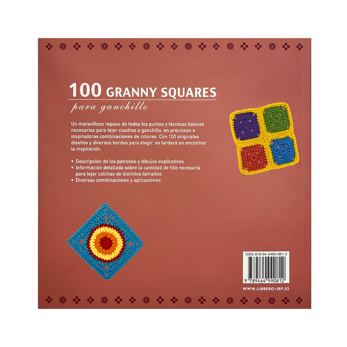 Libro 100 Granny Squares ganchillo
