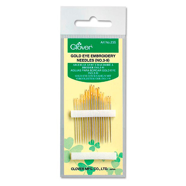 Aguja de ojo dorado bordar Clover