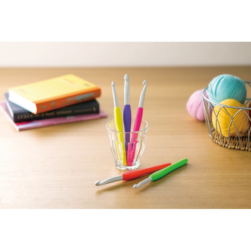 Aguja Crochet Amour Ergonómica Clover