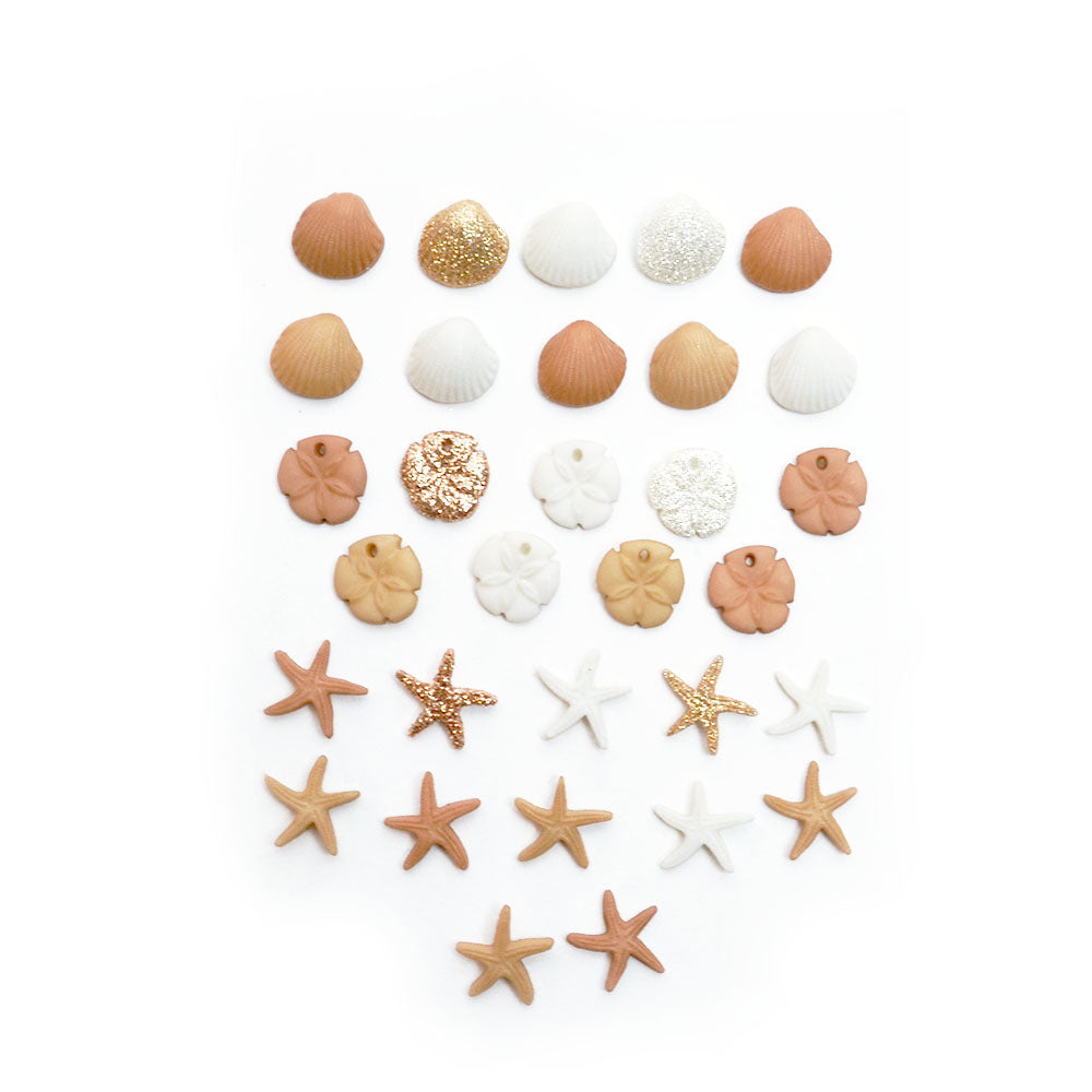 Botones Tiny Seashells
