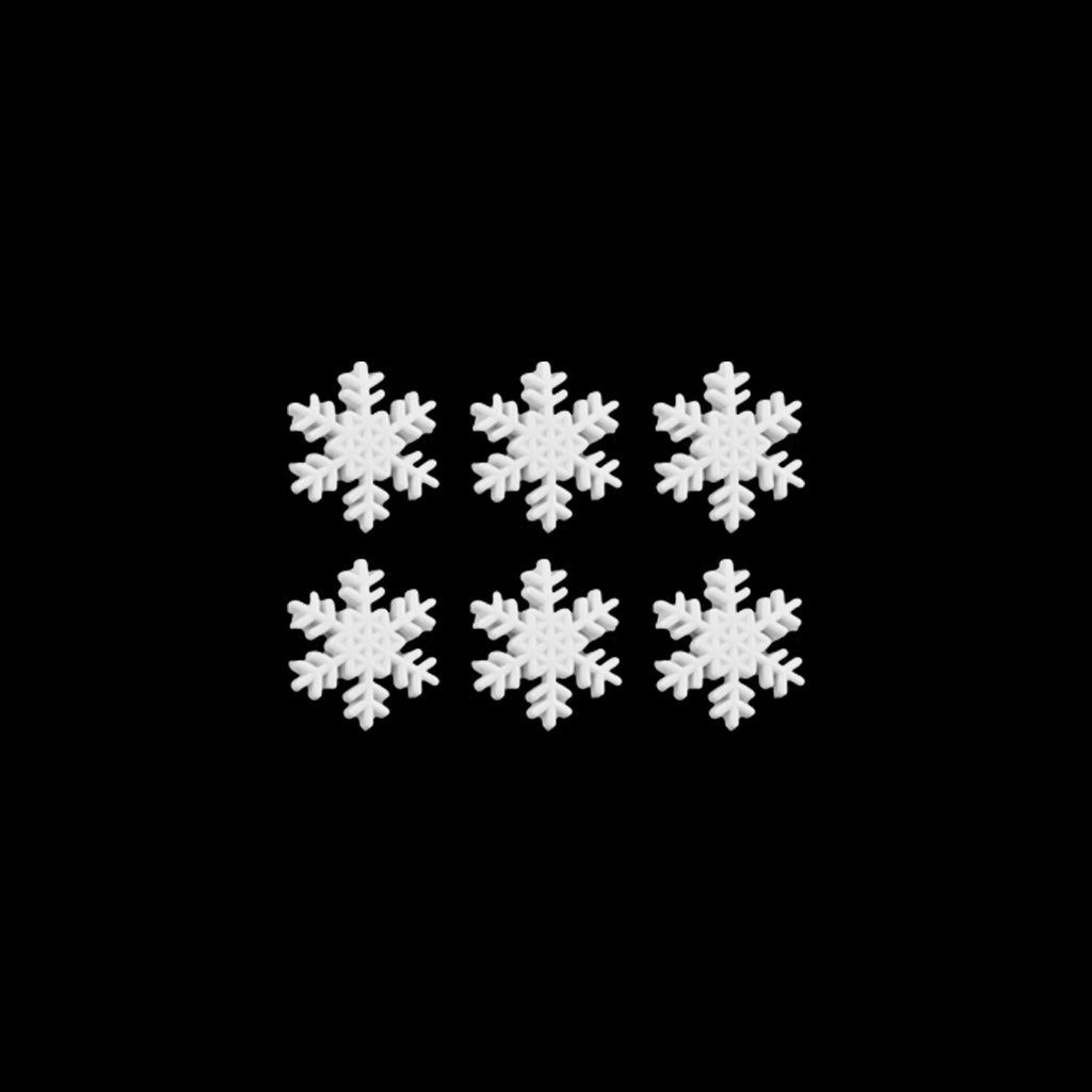 Botón Copo De Nieve 21 mm