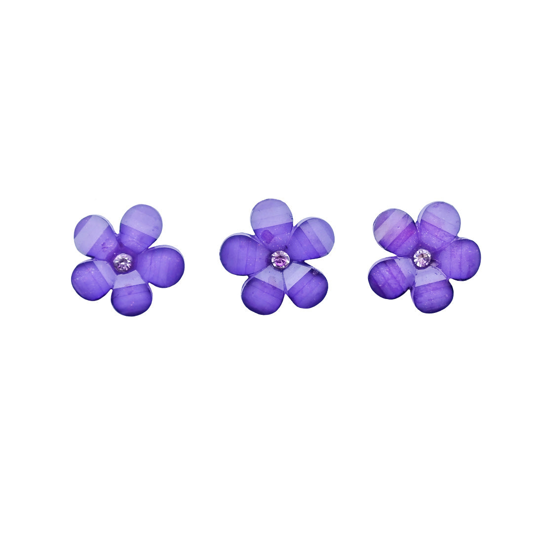 Botones Amethyst Flowers