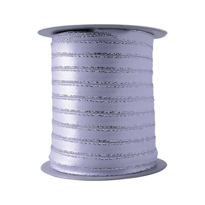 Cinta Raso Lurex Plata 07 mm