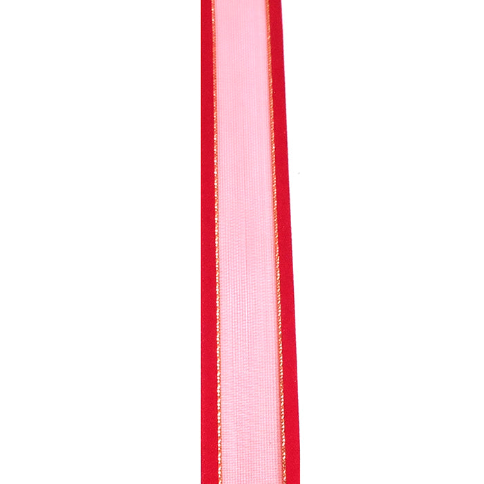 Cinta Tull Satín Lurex Oro 20 mm