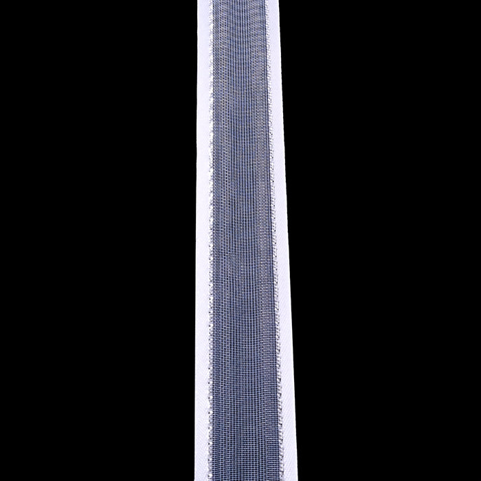 Cinta Tull Satín Lurex Plata 20 mm