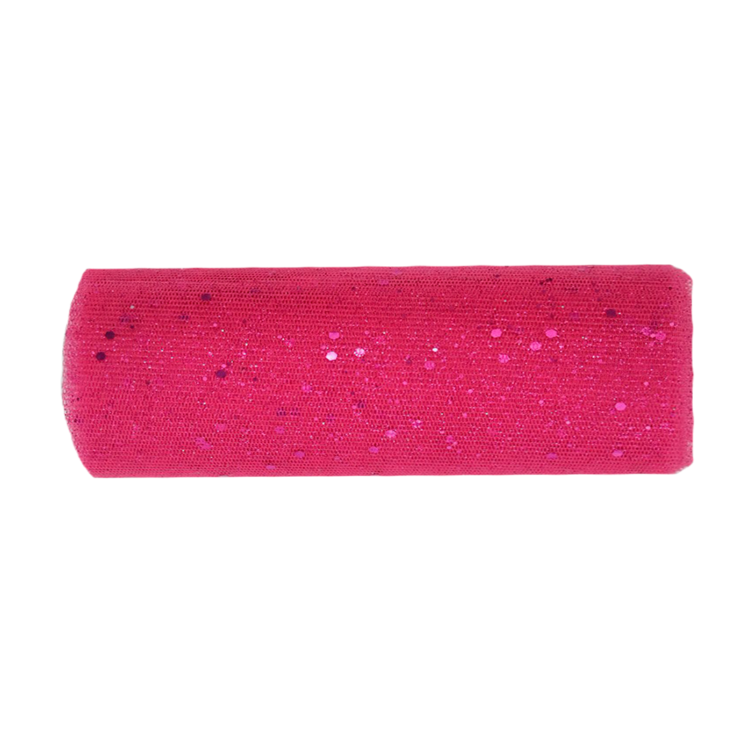 Cinta Tull Malla Escarchado 15 cm