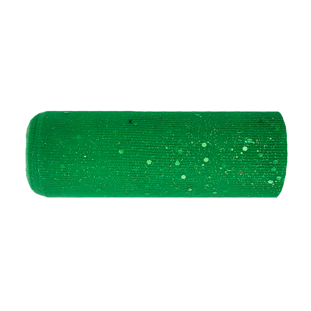 Cinta Tull Malla Escarchado 15 cm
