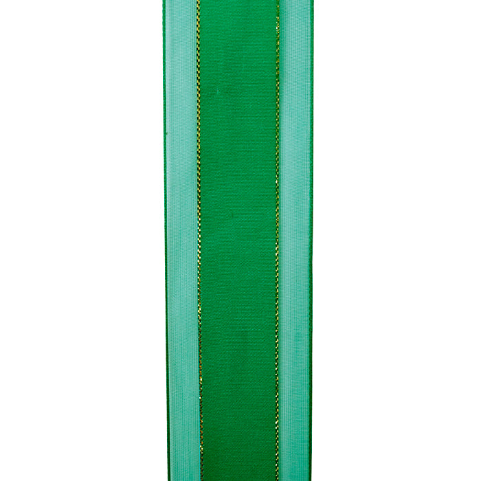 Cinta Tull Satín Lurex Oro 37 mm