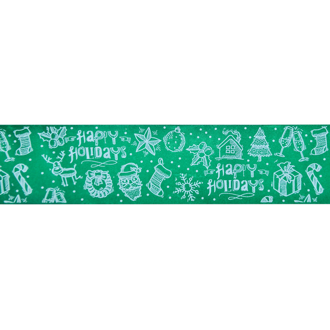 Cinta Raso 62mm Happy Holidays