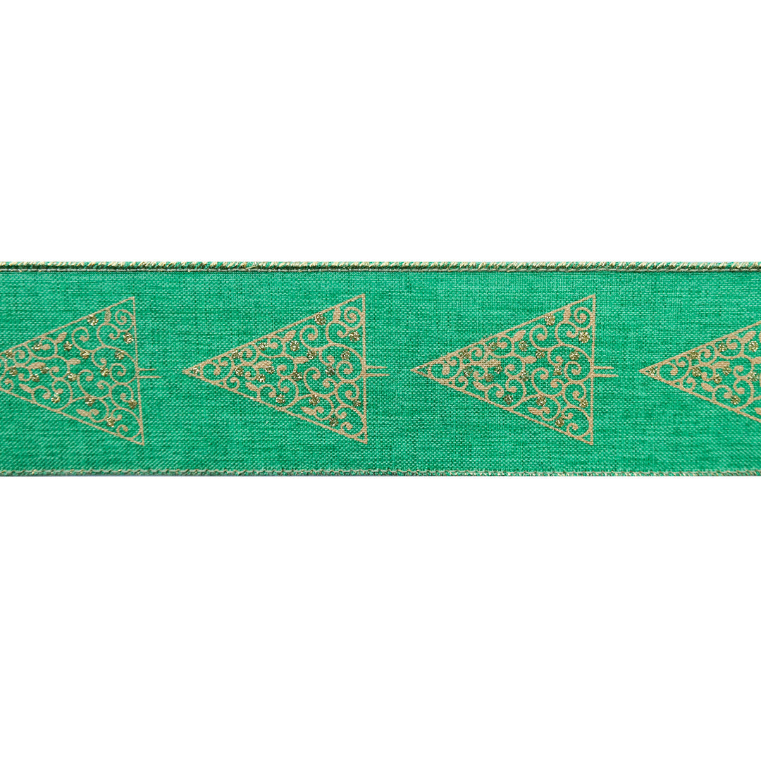 Cinta Navidad Yute Alambrada 6.5 cm