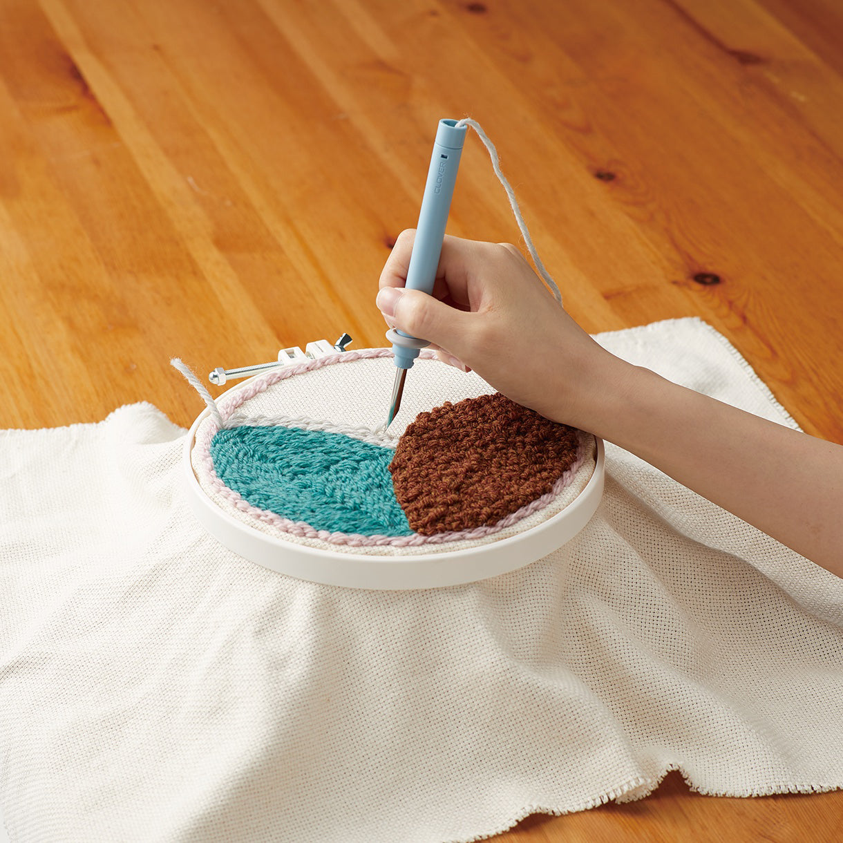 Tambor para Punch Needle Clover