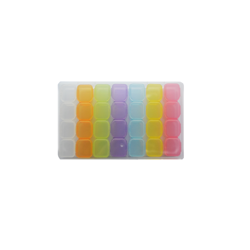 Organizador plástico 28 compartimientos