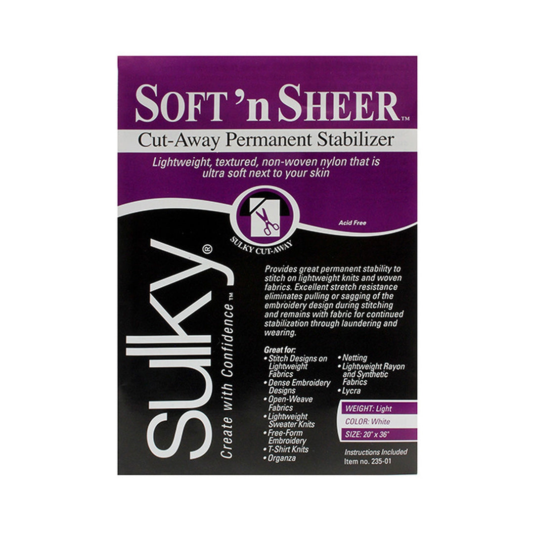 Entretela Sulky Soft 'n Sheer ligera para cortar