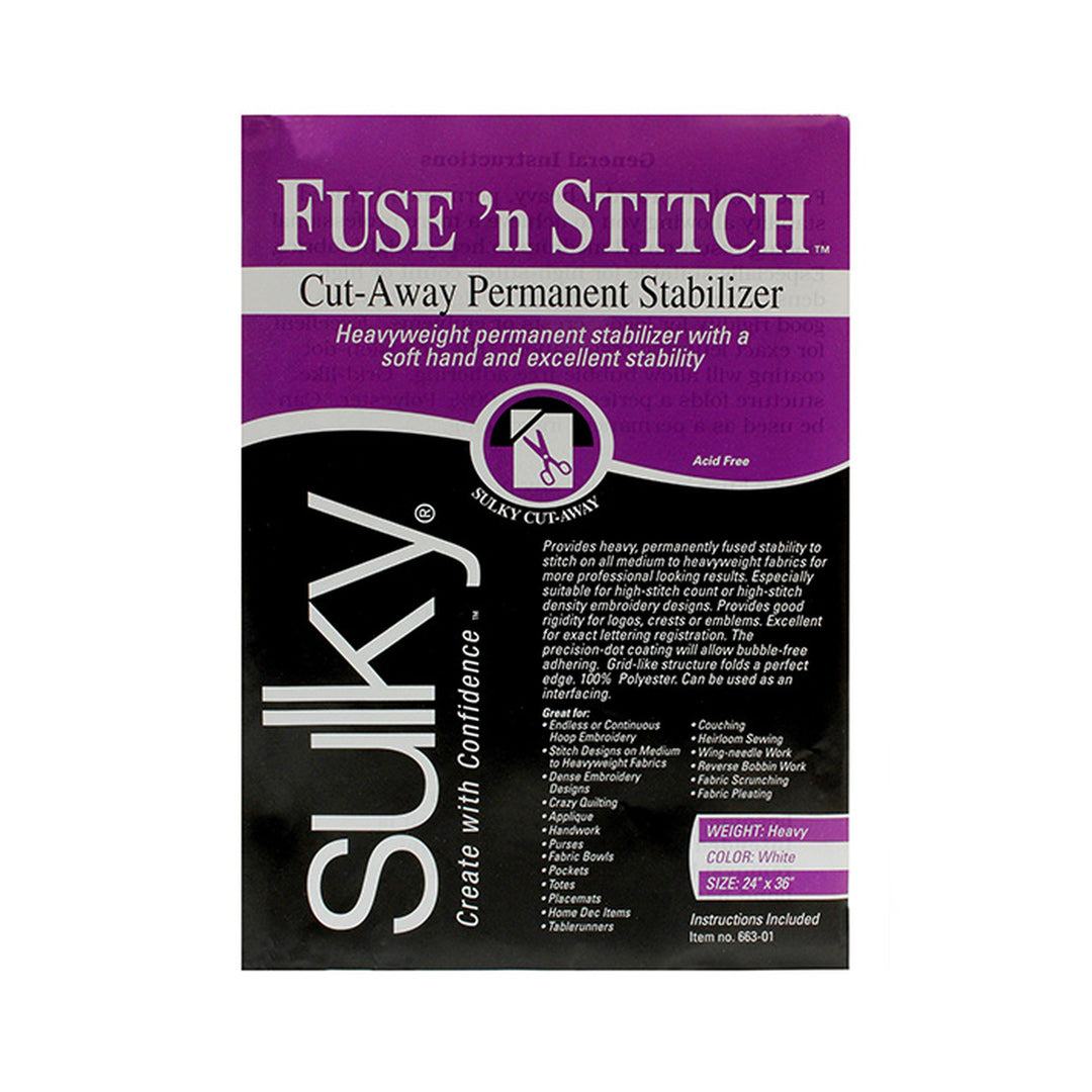 Entretela Sulky Fuse 'n Stitch Pesado para planchar y trazar