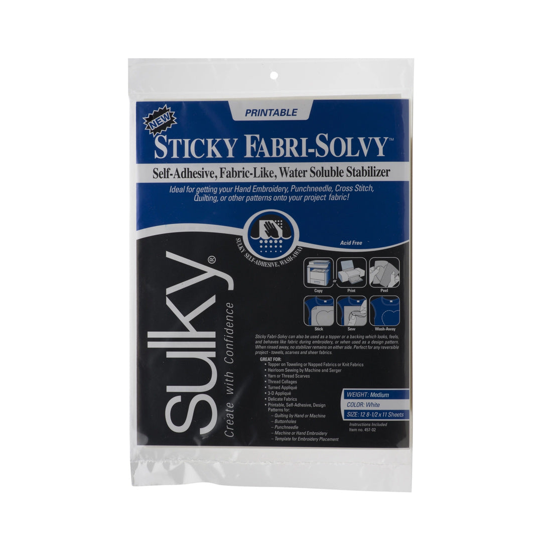Papel soluble adhesivo Sulky Sticky Fabri-Solvy