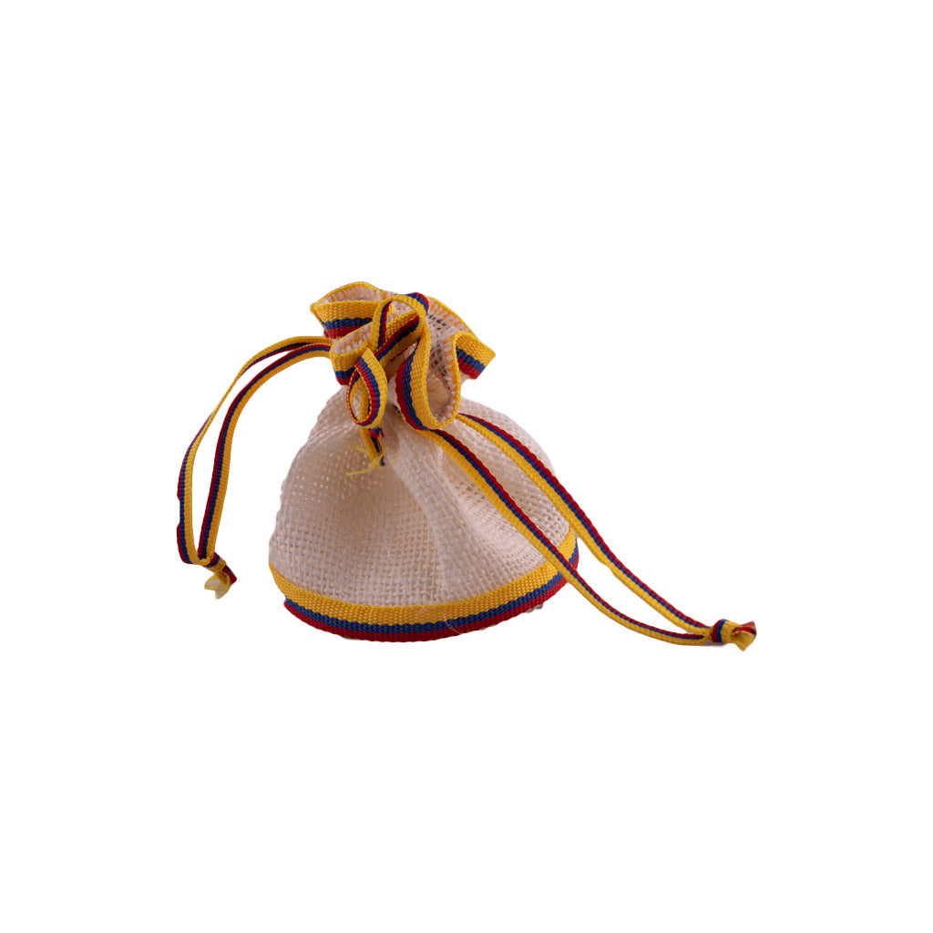 Bolsa yute tricolor tula 9x10 cm