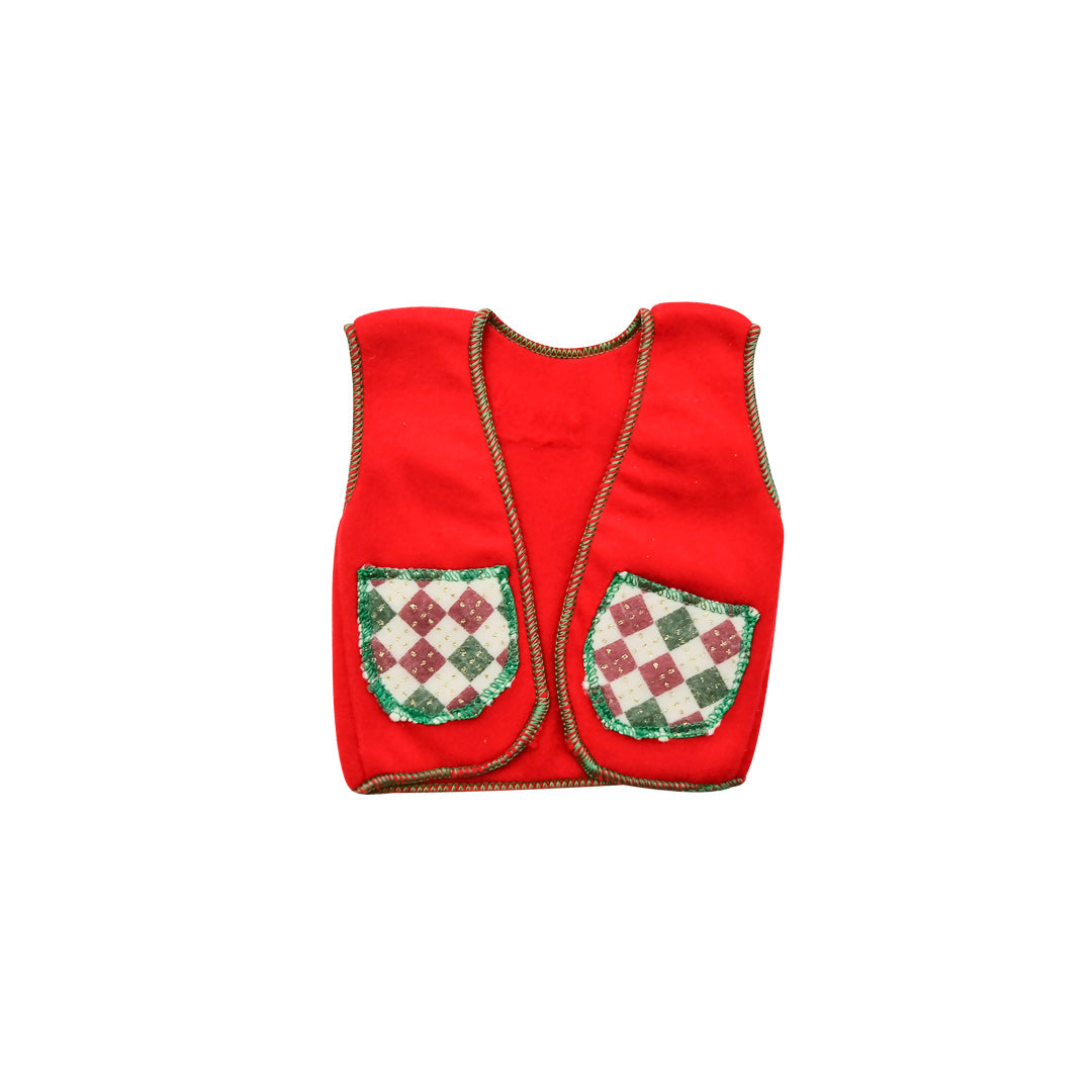 Chaleco Navideño Para Muñeco