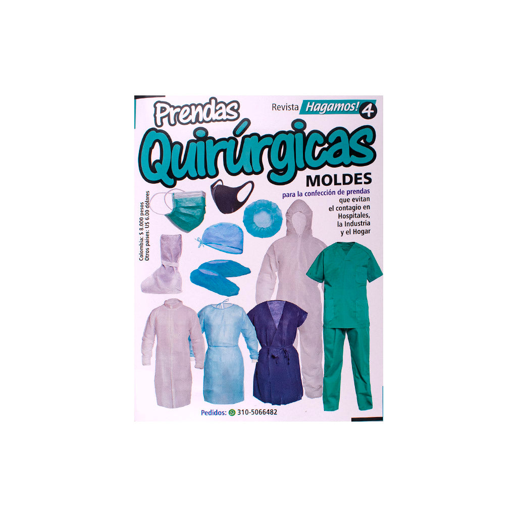 Revista Hagamos Prendas Quirurgicas Moldes #4