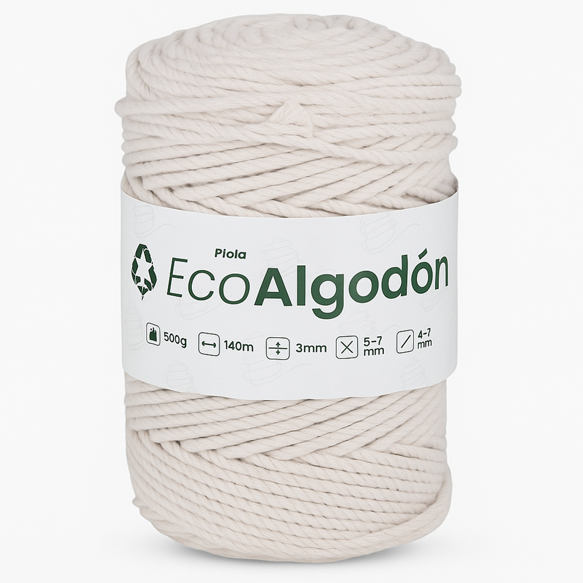 Piola Ecoalgodon 3mm