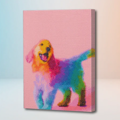 Kit de Diamantes Cachorro Arcoiris