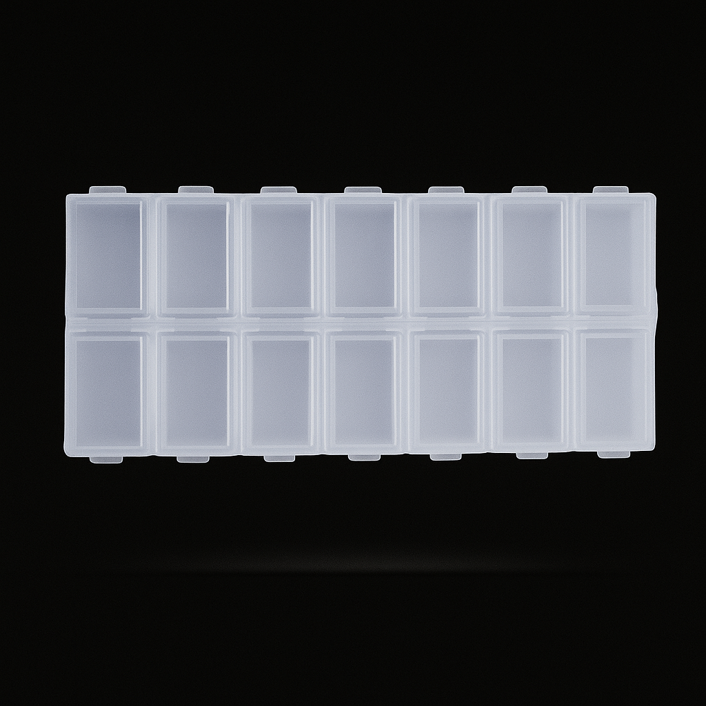Organizador Plástico 14 Puestos 14x6.5cm