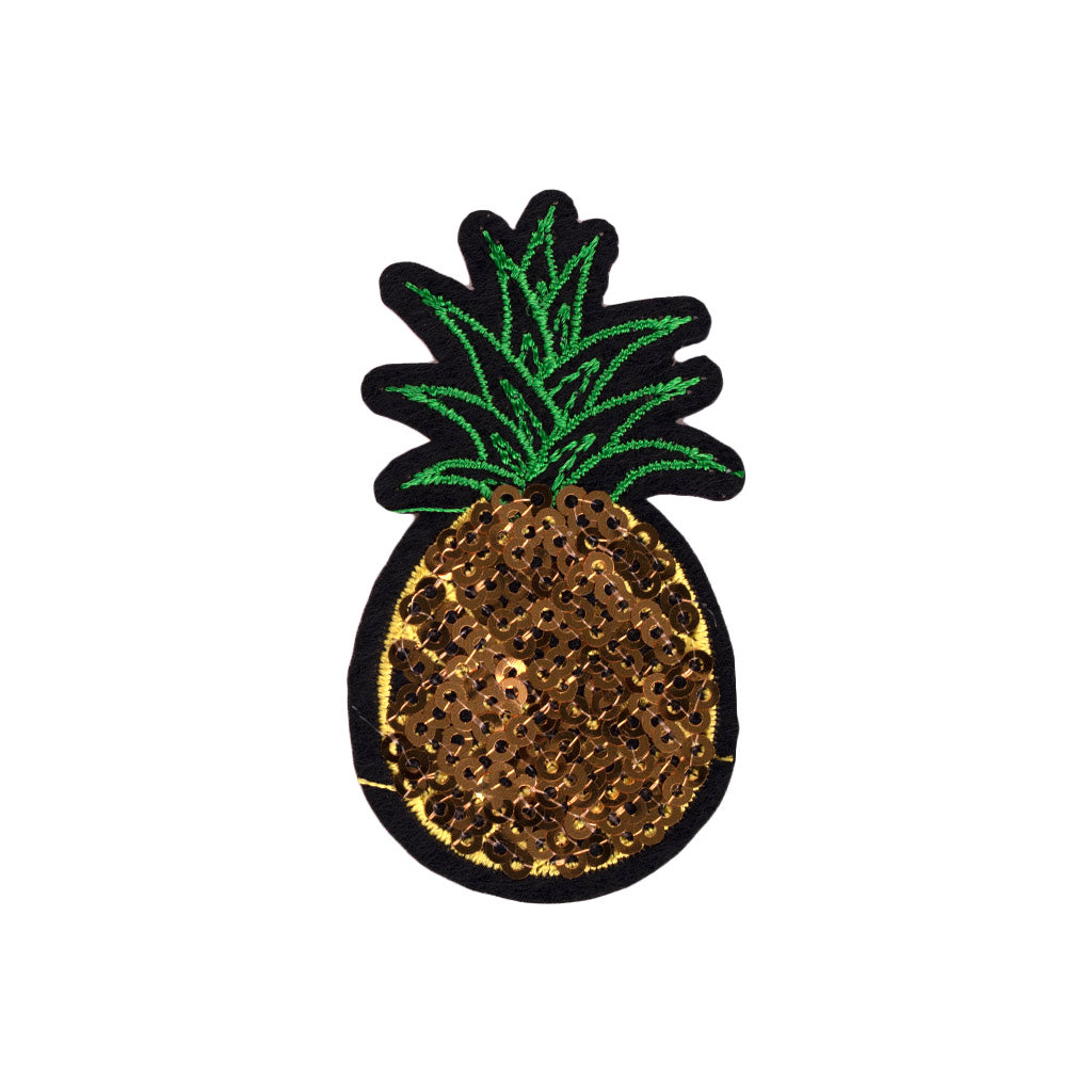 Aplique Piña Lentejuela 6x3 cm
