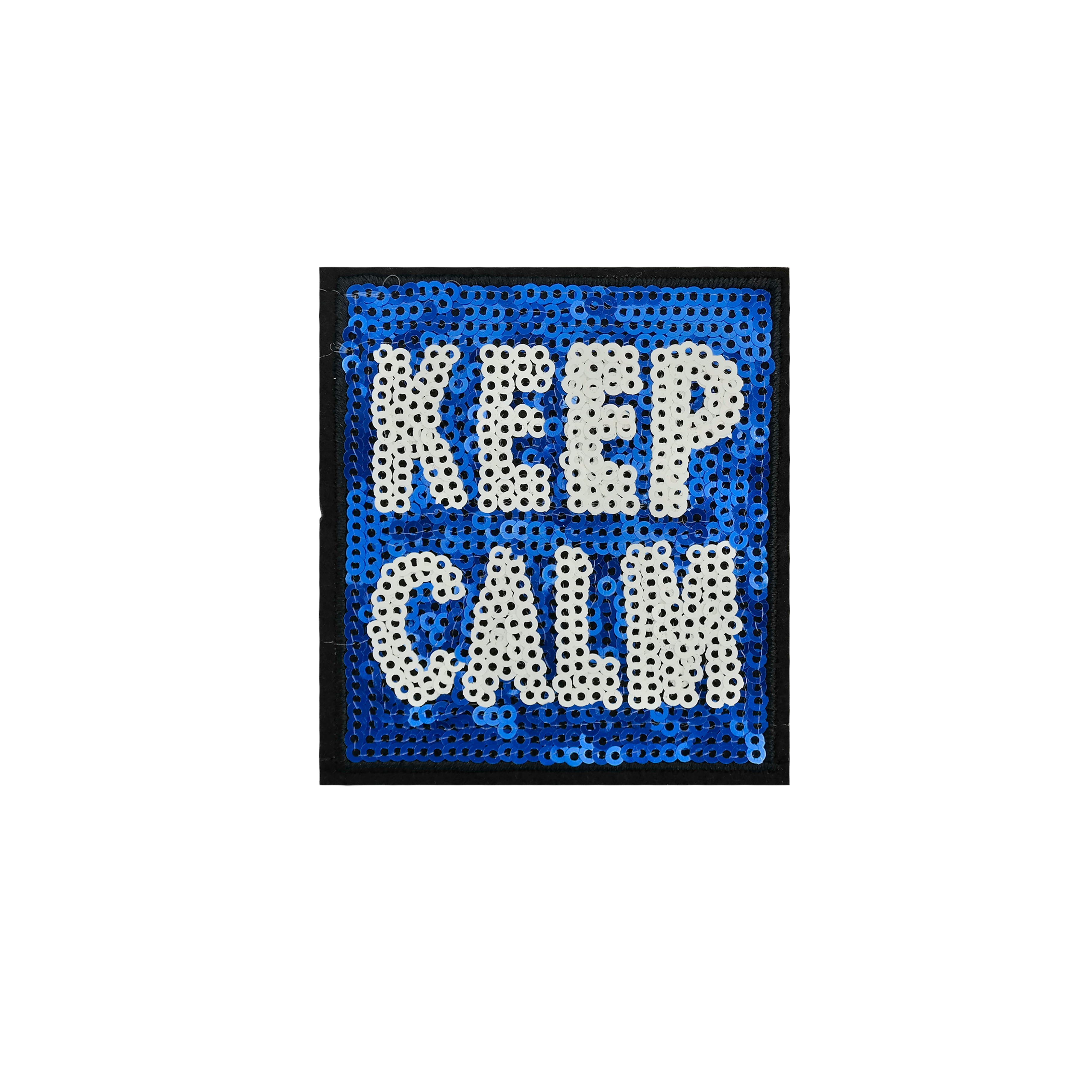 Aplique Cuadro Keep Calm Lentejuela 7cm