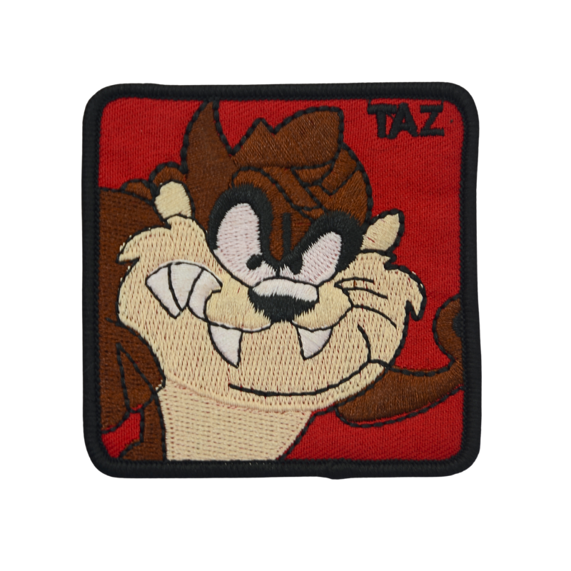 Aplique Tazmania 7x7 cm Rojo