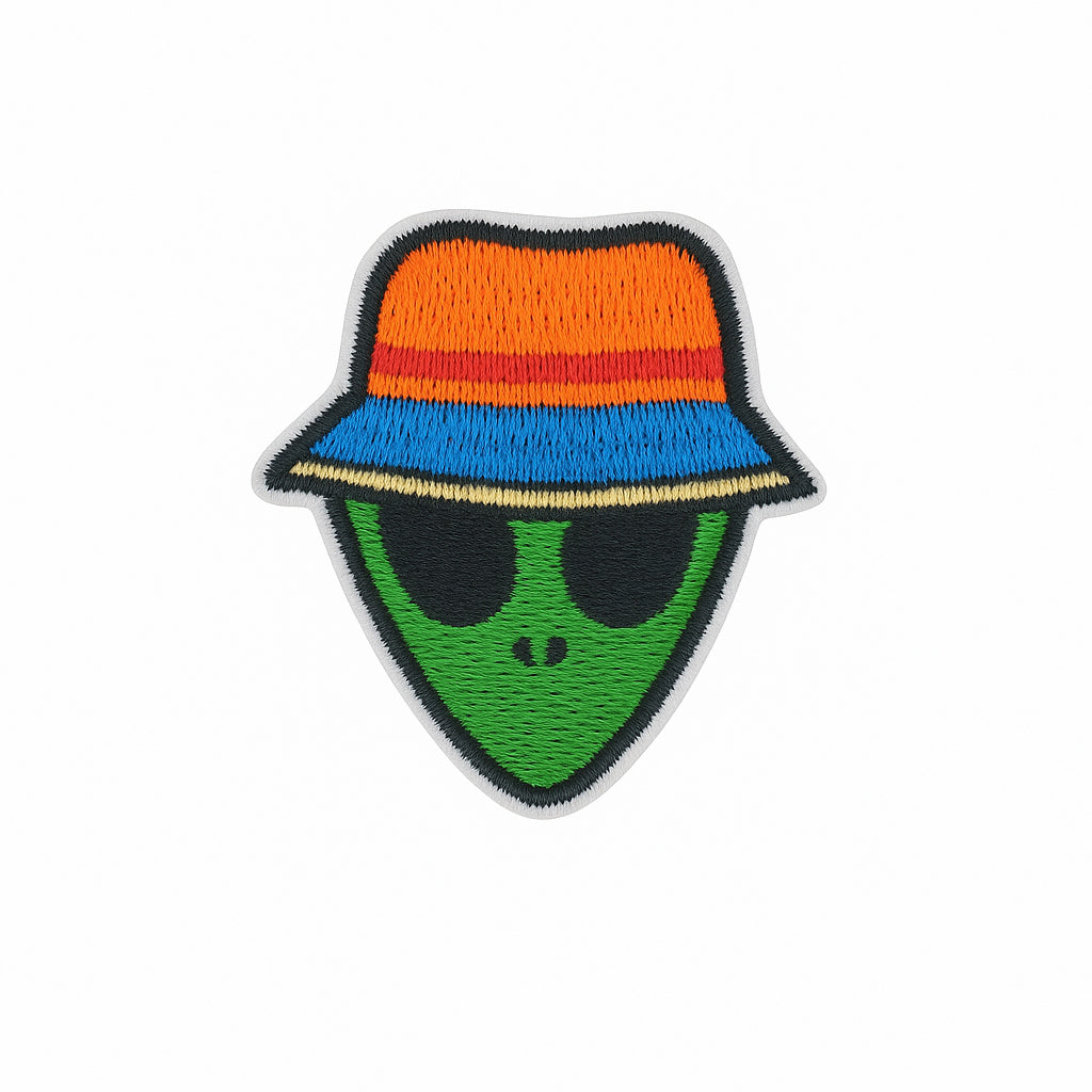 Aplique Alien Sombrero 5cm Verde