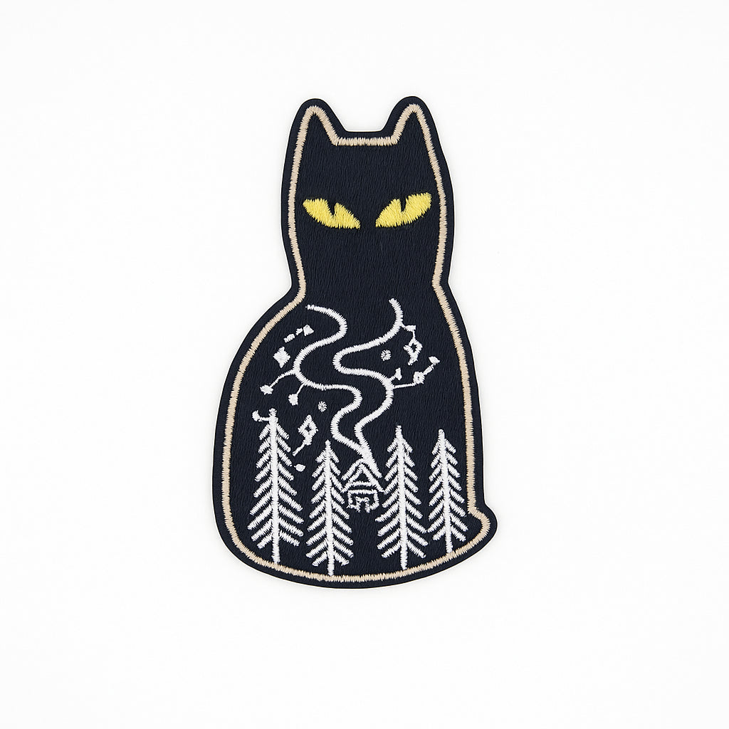 Aplique Gato 8cm Negro