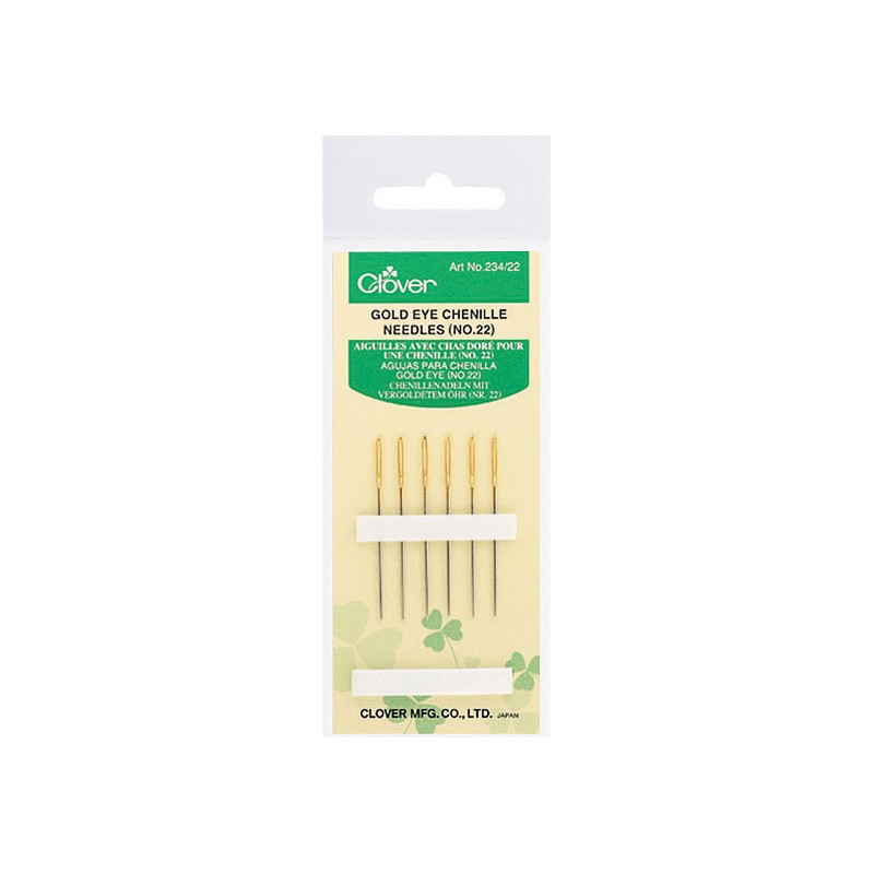 Aguja de ojo dorado Chenilla Clover