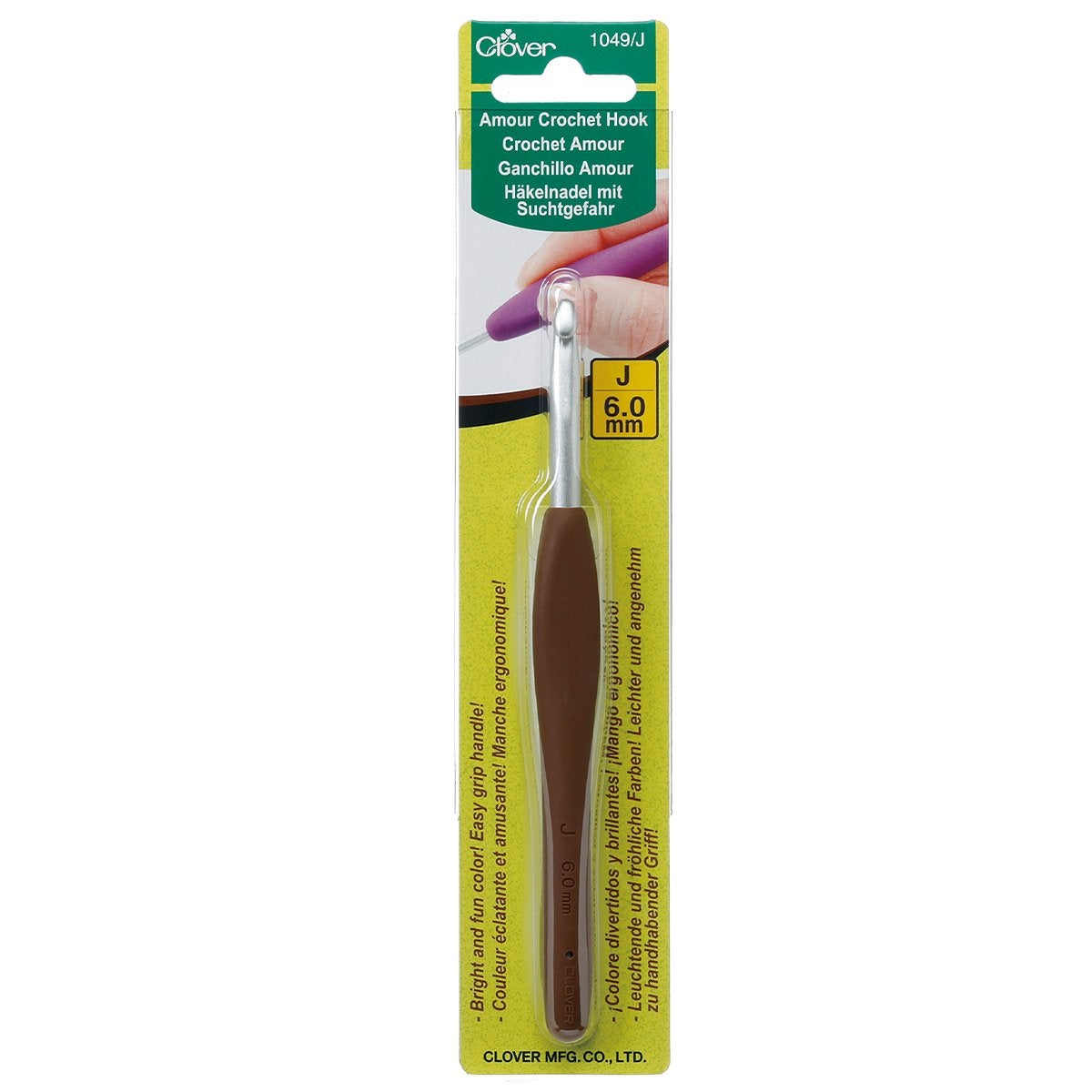 Aguja Crochet Amour Ergonómica Clover