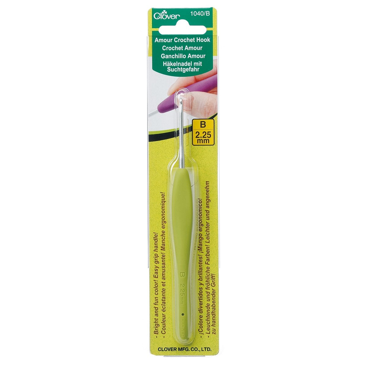 Aguja Crochet Amour Ergonómica Clover