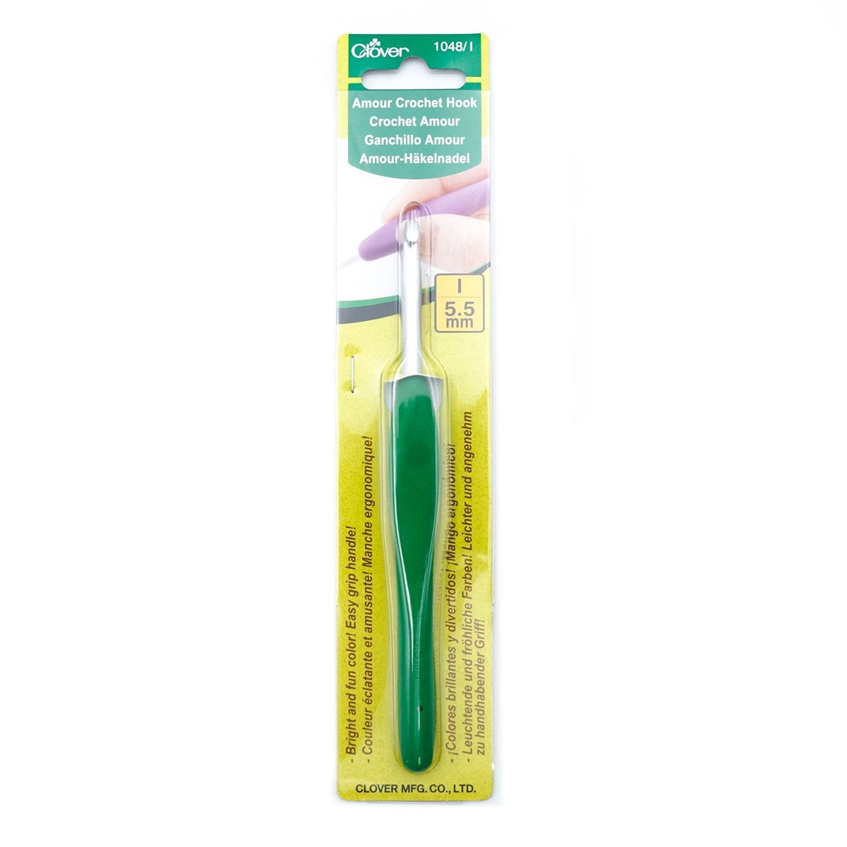 Aguja Crochet Amour Ergonómica Clover