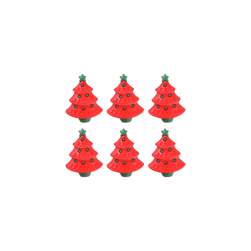 Botón Árbol De Navidad 25 mm