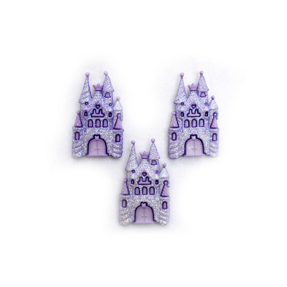 Botones Glitter Castles