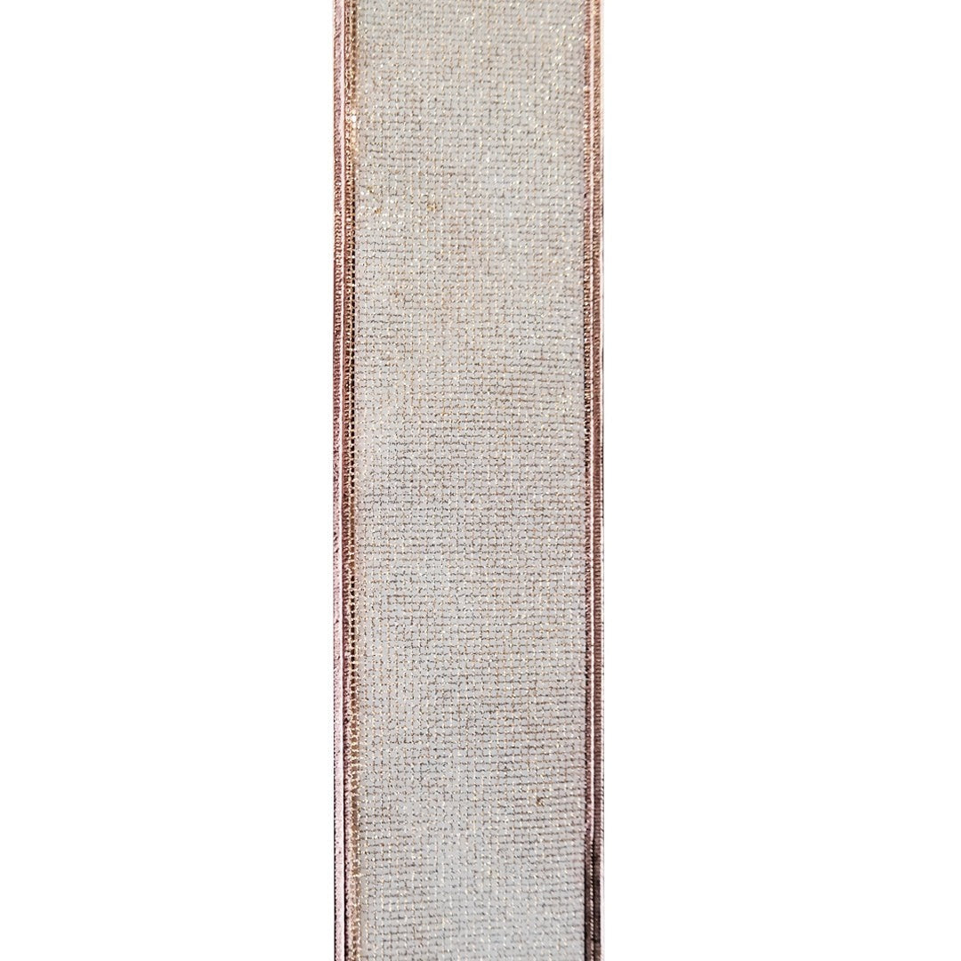 Cinta Navidad Alambrada 6.5 cm Malla