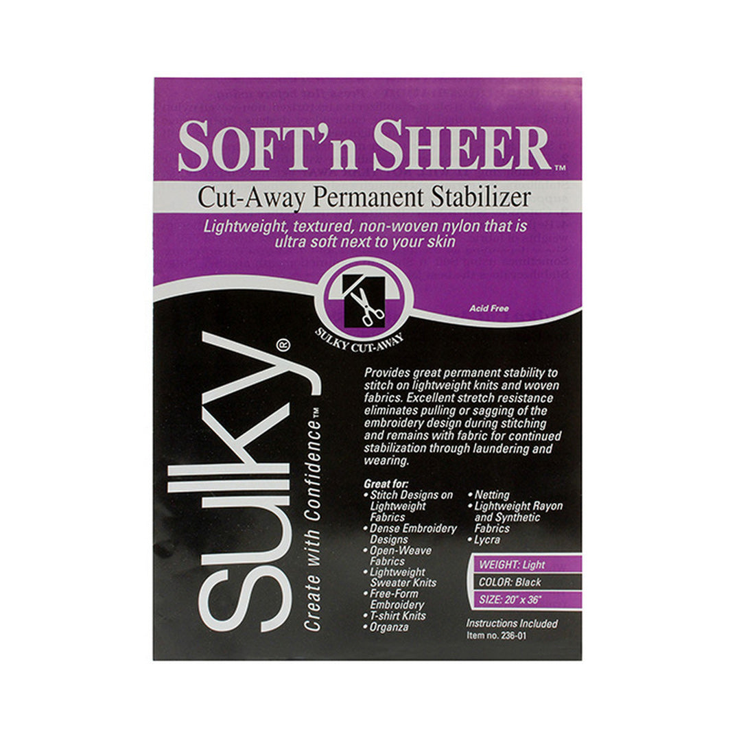 Entretela Sulky Soft 'n Sheer ligera para cortar