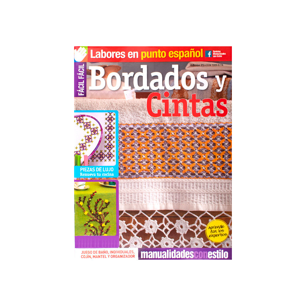 Revista Manualidades Con Estilo Punto Español Cintas #71