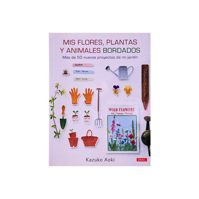 Libro Mis flores, plantas y animales bordados